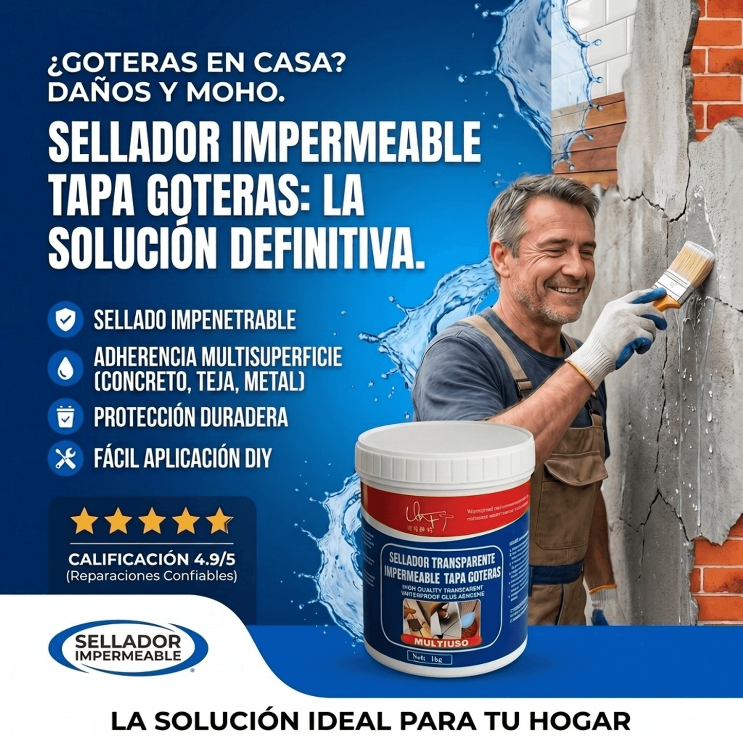 SELLADOR IMPERMEABLE TRANSPARENTE 300GR