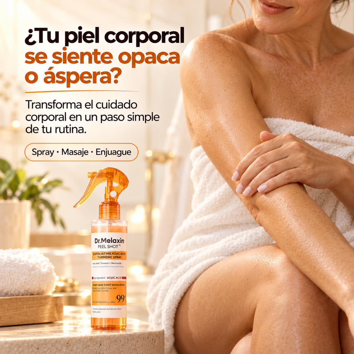DR MELAXIN Peel Shot / Exfolia y revela una piel más suave, luminosa y uniforme