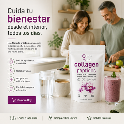 Collageno Peptides Multi / Apoya tu belleza y bienestar desde el interior