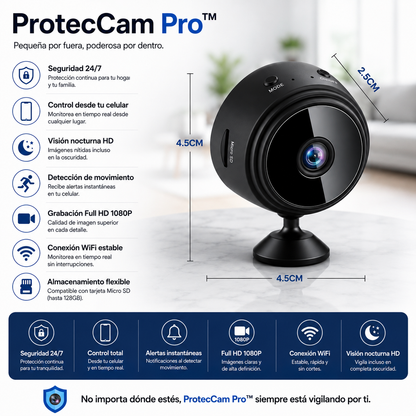 ProtecCam Pro™/ Mini Camara Vigilancia Wifi
