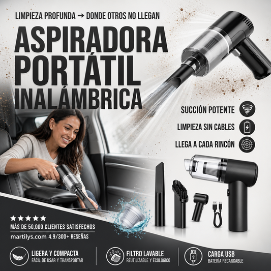 Mini Aspiradora DE AUTO PORTATIL