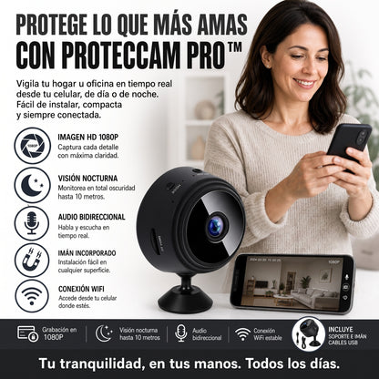 ProtecCam Pro™/ Mini Camara Vigilancia Wifi