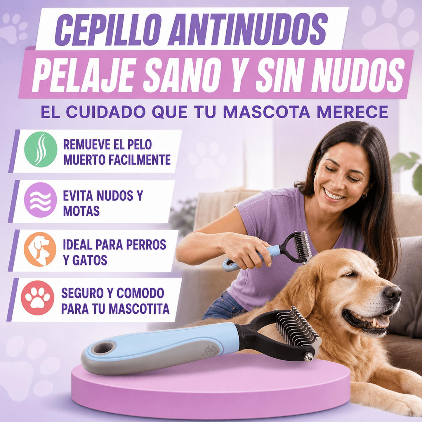 Cepillo Antinudos