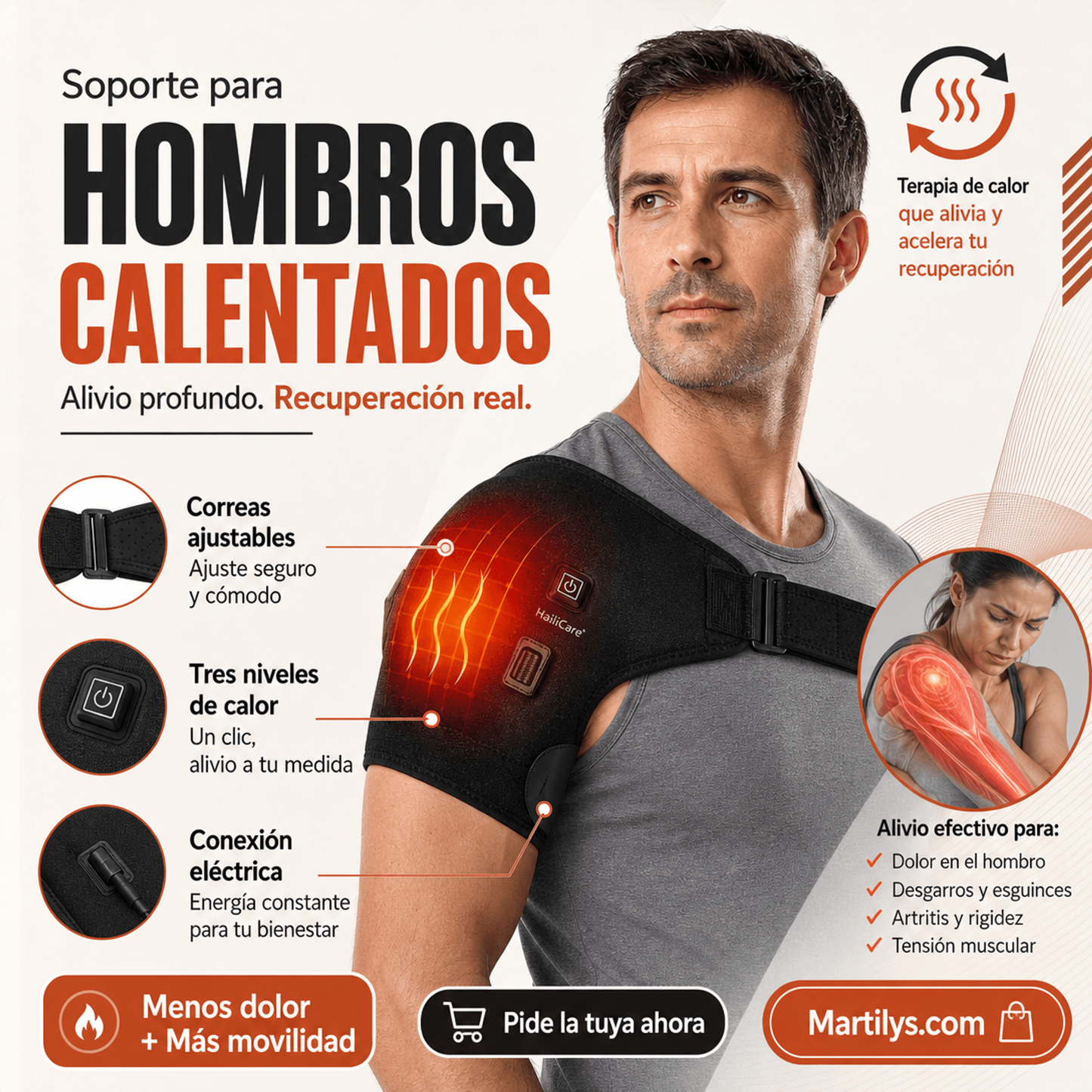 Hombrera Térmica 3 Niveles Calor