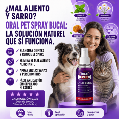OralPet™️: El Secreto para Eliminar el Mal Aliento y el Sarro Sin Cepillar